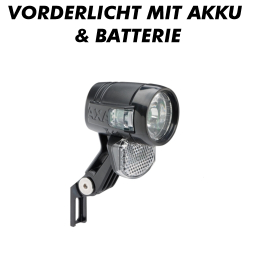 Vorderlicht mit Akku und Batterie