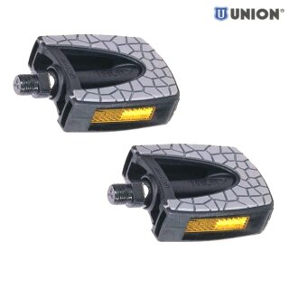 Pedal UNION SP-833, Kinderfahrradpedal Fahrradpedal MTB schwarz/grau