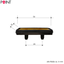 1 x 4 Point Fahrradpedal Reflektoren Pedalrückstrahler zum Stecken Pedal