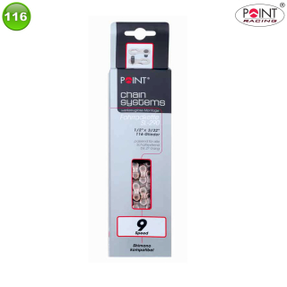 Point Kette Fahrradkette SL-290 1/2" x 3/,2" 116 Glieder 9 Speed 24 G.