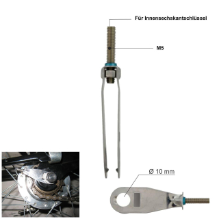 Bofix Fahrrad Kettenspanner Batavus 62 mm Innensechskant M5