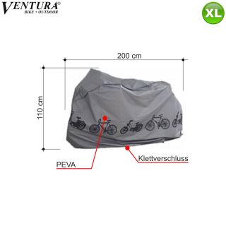 Ventura Fahrradgarage Rollergarage Gre 2,00 x 1,10 m - PEVA