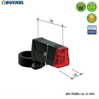 Bchel Trio Lux Fahrrad Beleuchtungs Set 40 Lux mit Halterung LED
