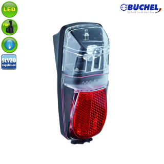 Bchel LED Fahrrad Rcklicht Red Fire mit Standlicht Dynamobetrieb