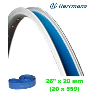 Herrmans Fahrrad HPM Felgenband in Blau 26 x 20 mm