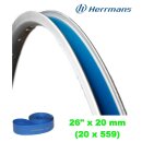 Herrmans Fahrrad HPM Felgenband in Blau 26" x 20 mm
