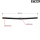 Fahrradlenker BMX-Stange 600 mm Fahrrad Lenker Stahl schwarz