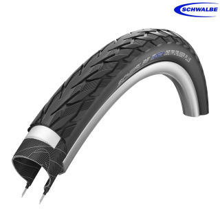 37-622 Schwalbe Delta Cruiser Plus Active - E25, Draht, SBC - Schwarz + Reflex
