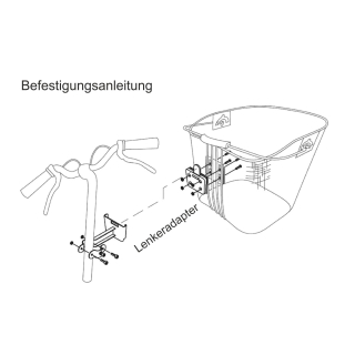 Lenkerkorb Weidenkorb, Braun