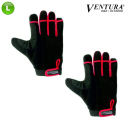 Ventura Fahrradhandschuhe Gr. L Schwarz/Rot