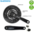 Shimano Kurbelsatz FC-TY501 24/34/42 Zähne 170 mm...