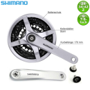 Shimano Kurbelsatz FC-TY501 24/34/42 Zähne 170 mm...