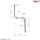 Point DS170 Tretkurbel 170 mm Silber