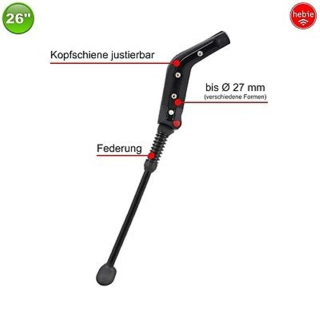 HEBIE 0670 Hinterbauständer Fahrradständer Ständer gefedert 26"