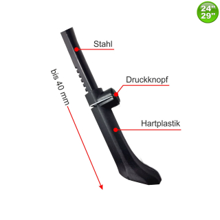Fahrradstnder Seitenstnder Parksttze 24-29 verstellbar Schwarz