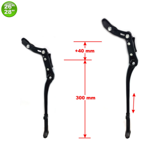 Fahrrad Hinterbaustnder Parksttze Stnder 26-28 verstellbar Schwarz
