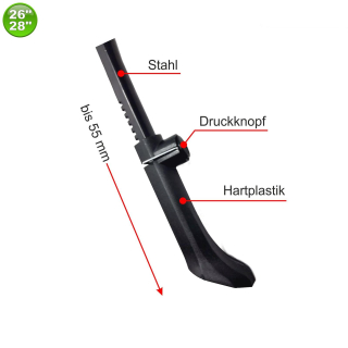 Fahrradstnder Zweibeinstnder 26-28 verstellbar Schwarz