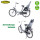 Steco Aufsatz Fahrradgepäckträger Adapter Fahrrad Kindersitz E-Bike