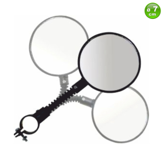 Fahrradspiegel Flex - Spiegel Rckspiegel 360 Grad drehbar  76 mm
