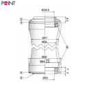 Point CH-918TBW Steuersatz Lenkkopflager Lager A-Head 1 1/8" Schwarz
