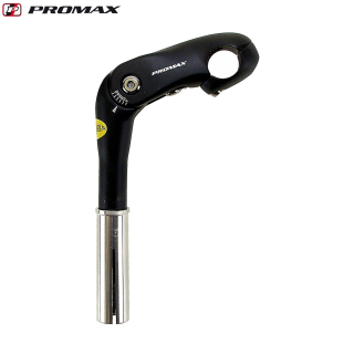 Promax Lenkervorbau 25,4 mm verstellbar 0-50° in Schwarz 85/180mm Aluminium