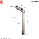 Ergotec Edelstahl Lenkervorbau Kobra Vario in Silber...