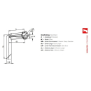 Ergotec Edelstahl Lenkervorbau Kobra Vario in Silber Schaft Ø 22.2 Klemme 25,4 mm 90/300 mm verstellbar