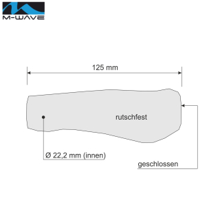 M-Wave Lenkergriffe Fahrrad Griffe Ergogel rutschfest Grn