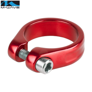 M-Wave ALU Clampy Sitzrohrklemme Sattelklemme rot 34,9 mm