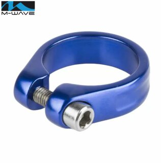 M-Wave ALU Clampy Sitzrohrklemme Sattelklemme blau 34,9 mm