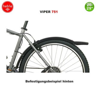 Hebie Viper 751 und Viper XF 726F Fahrrad Schutzblech-Set - 26 bis 29