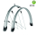 Fahrrad Schutzblechset 28" Silber 45 mm