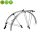 Fahrrad Schutzblechset 26" Silber 60 mm