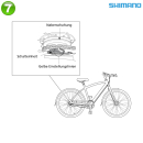 Zubehör für Schalteinheit Shimano Getriebenabe Nexus 7-Gang CJ-NX10