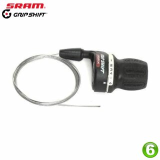 SRAM MRX Grip Shift Fahrrad Drehgriffschalter 3 x 6-Gang mit Schaltzug