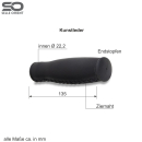 Selle Orient ergonomische Kunstledergriffe Fahrradgriffe 135 mm schwarz