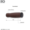 Selle Orient ergonomische Kunstledergriffe Fahrradgriffe 135 mm braun