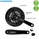 Shimano FC-TY501 Tretkurbel  24/34/42 175 mm  Schwarz