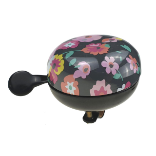Ding Dong Fahrradglocke  80 mm Fahrrad Klingel Blumen Design