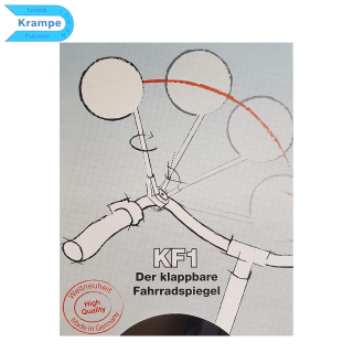 Krampe KF1  klappbarer (35) Fahrradspiegel Spiegel einfache Montage