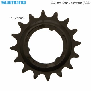 Shimano Ritzel für Getriebenaben SM-GEAR 16 Zähne 2,3 mm schwarz (ACZ) für Nexus