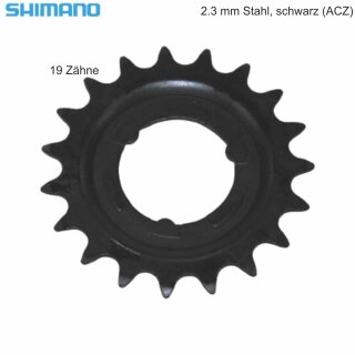 Shimano Ritzel für Getriebenaben SM-GEAR 19 Zähne 2,3 mm schwarz (ACZ) für Nexus