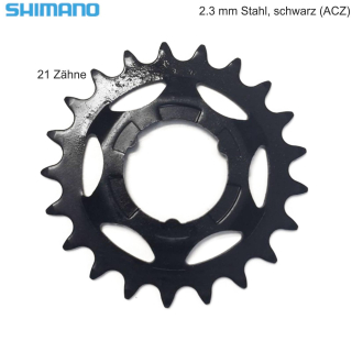 Shimano Ritzel fr Getriebenaben SM-GEAR 21 Zhne 2,3 mm schwarz (ACZ) fr Nexus