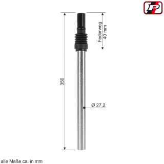 Promax SP-584 gefederte Fahrrad Kerzensattelsttze Sattelsttze  27,2/350 mm