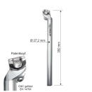Ergotec Alu Fahrrad Sattelstütze Patentkopf 350 mm...