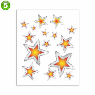 Fahrrad Rahmensticker  - Sterne