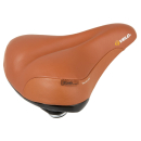 Velo Tour Ela Gen Plush Fahrradsattel Sattel aus echtem Leder mit Elastomerfederung