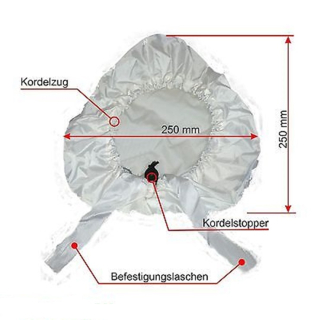 Universal Satteldecke Sattelberzug Regenschutz Klatschmohn wei/rot