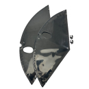 Mantelschoner Lacktuch Hollandrad 28" Schwarz