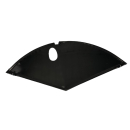 Mantelschoner Lacktuch Hollandrad 28" Schwarz